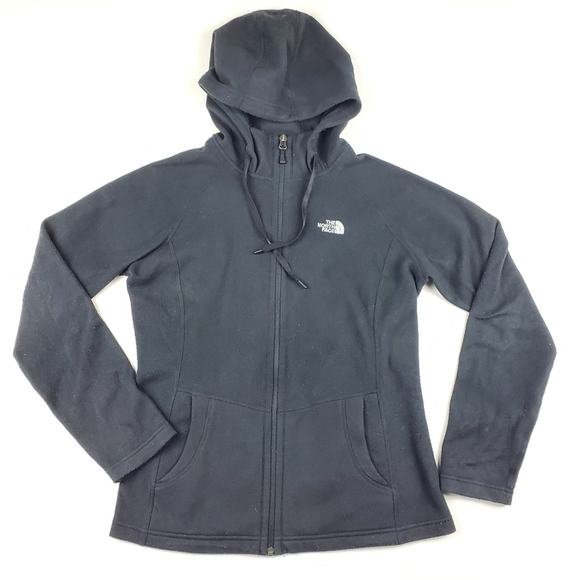 The North Face Black Fleece Full Zip Hoodie Hooded Sweatshirt Jacket Size Small - Picture 1 of 9